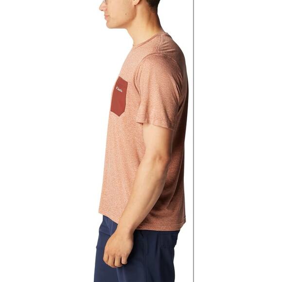 Columbia Hike Novelty Crew-Neck Short-Sleeve Pocket T-Shirt for Men - Picture 2 of 4